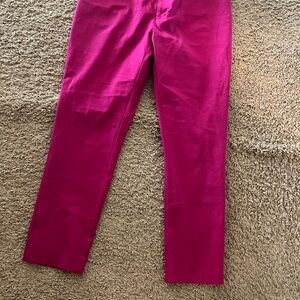 Hot pink pants modern ankle